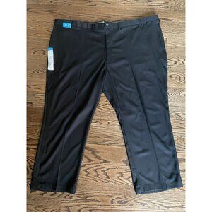 Haggar Big & Tall Cool 18 Pro Classic Fit Black Dress Pants 60x30